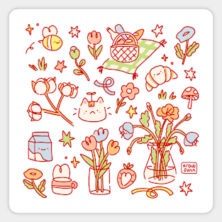 Spring Time Doodle Magnet